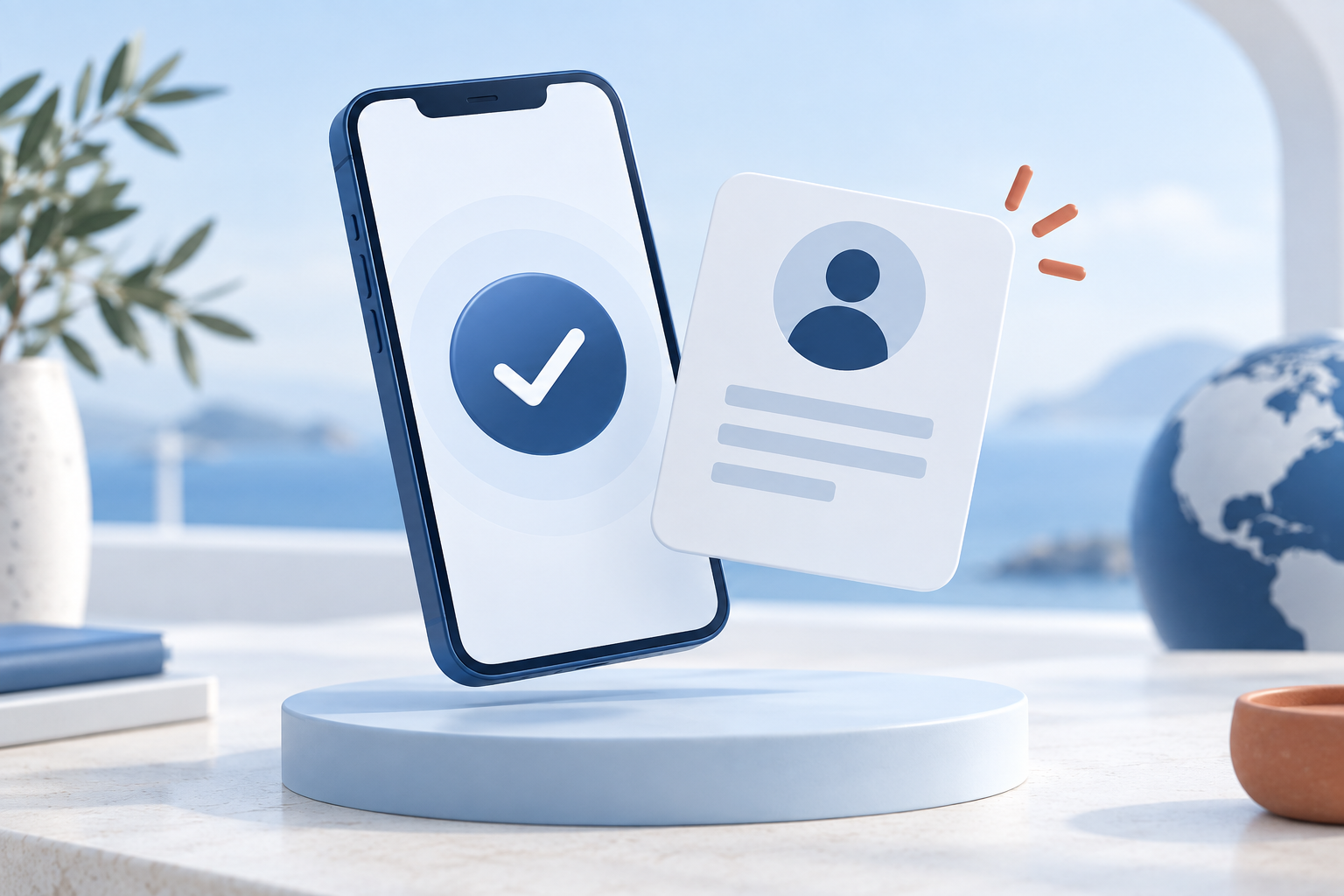 Смартфон и подтверждение профиля